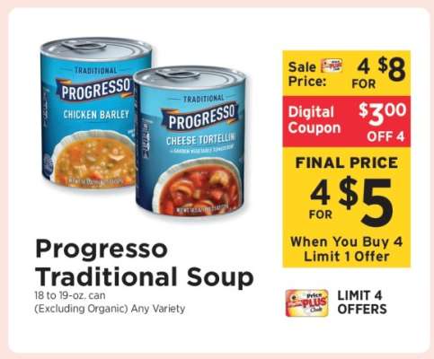 Progresso Traditional Soup