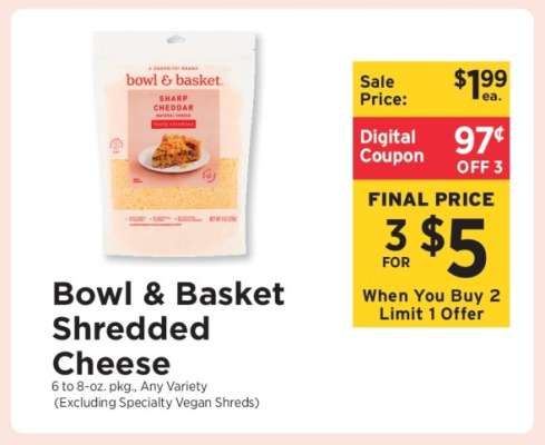 Bowl & Basket Shredded Cheese