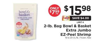 Bowl & Basket Extra Jumbo EZ-Peel Shrimp