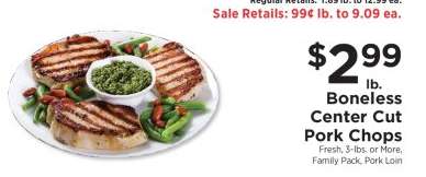 Boneless Center Cut Pork Chops