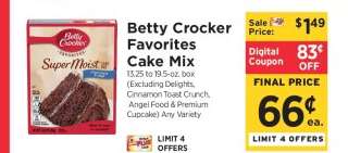 Betty Crocker Favorites Cake Mix