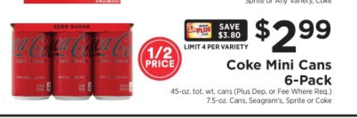 Coke Mini Cans 6-Pack