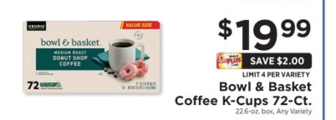 Bowl & Basket Coffee K-Cups 72-Ct.