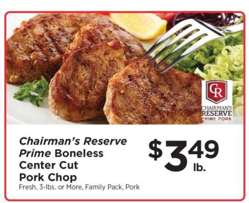 Chairman's Reserve Prime Boneless Center Cut Pork Chop