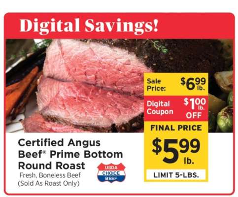 Certified Angus Beef Prime Bottom Round Roast