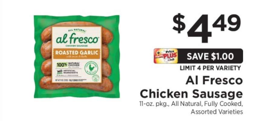 Al Fresco Chicken Sausage