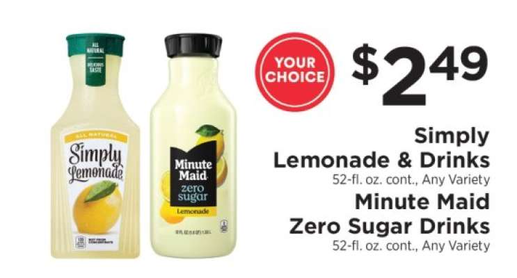 Simply Lemonade & Drinks / Minute Maid Zero Sugar Drinks
