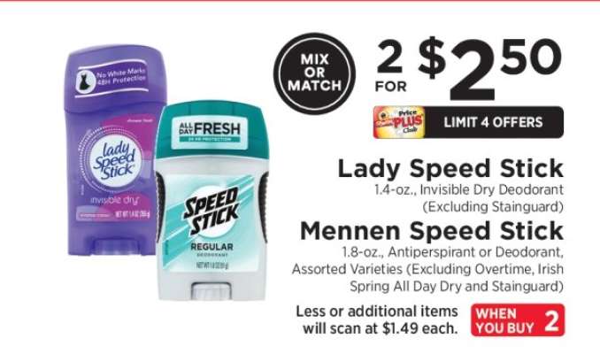 Lady Speed Stick / Mennen Speed Stick