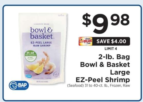 Bowl & Basket Large EZ-Peel Shrimp