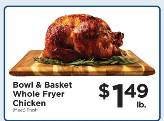 Bowl & Basket Whole Fryer Chicken