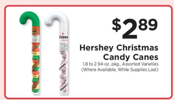 Hershey Christmas Candy Canes