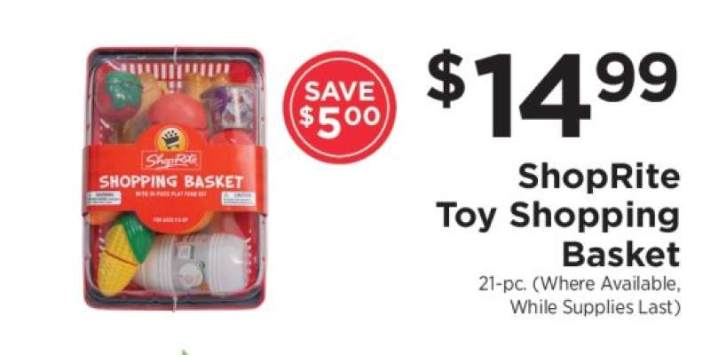 ShopRite Toy Shopping Basket