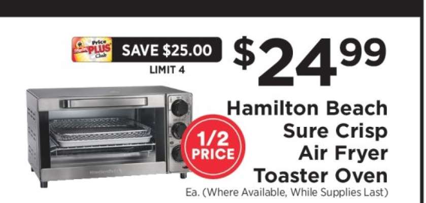 Hamilton Beach Sure Crisp Air Fryer Toaster Oven
