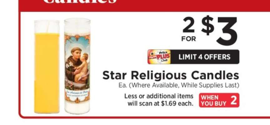 Star Religious Candles