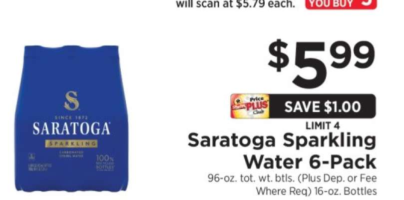 Saratoga Sparkling Water 6-Pack
