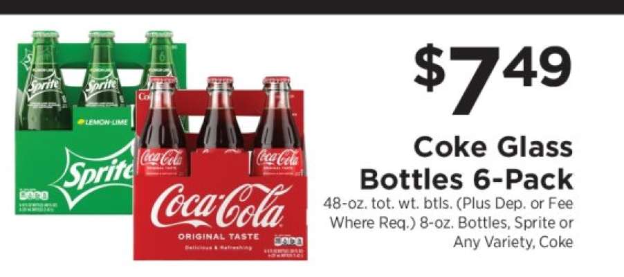 Coke Glass Bottles 6-Pack