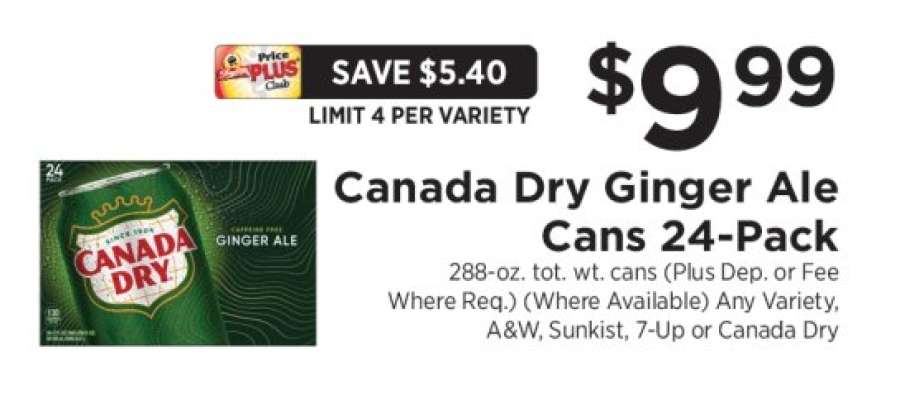 Canada Dry Ginger Ale Cans 24-Pack