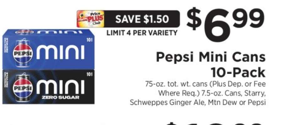 Pepsi Mini Cans 10-Pack