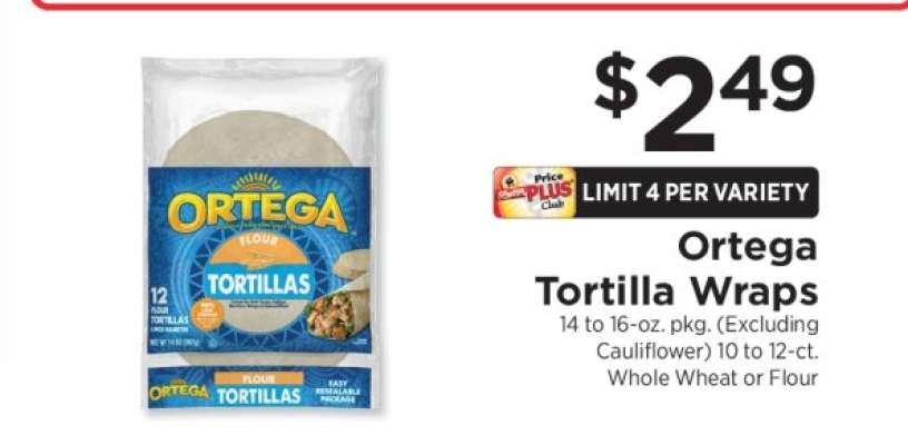 Ortega Tortilla Wraps