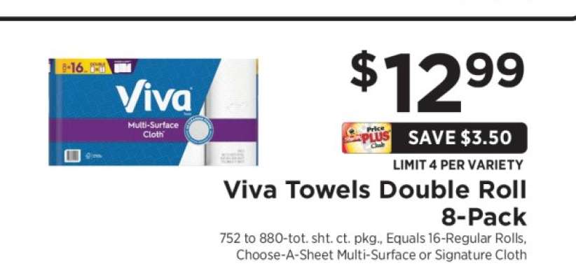 Viva Towels Double Roll 8-Pack