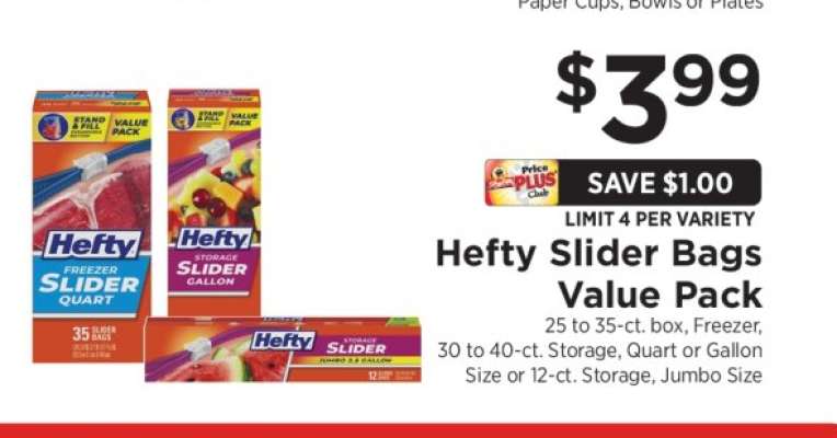 Hefty Slider Bags Value Pack