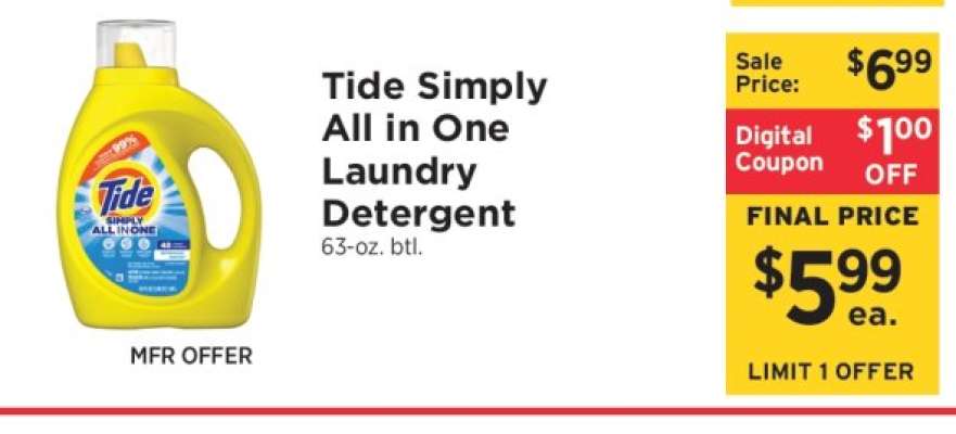 Tide Simply All In One Laundry Detergent