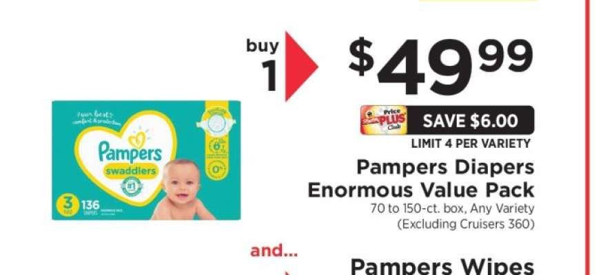 Pampers Diapers Enormous Value Pack
