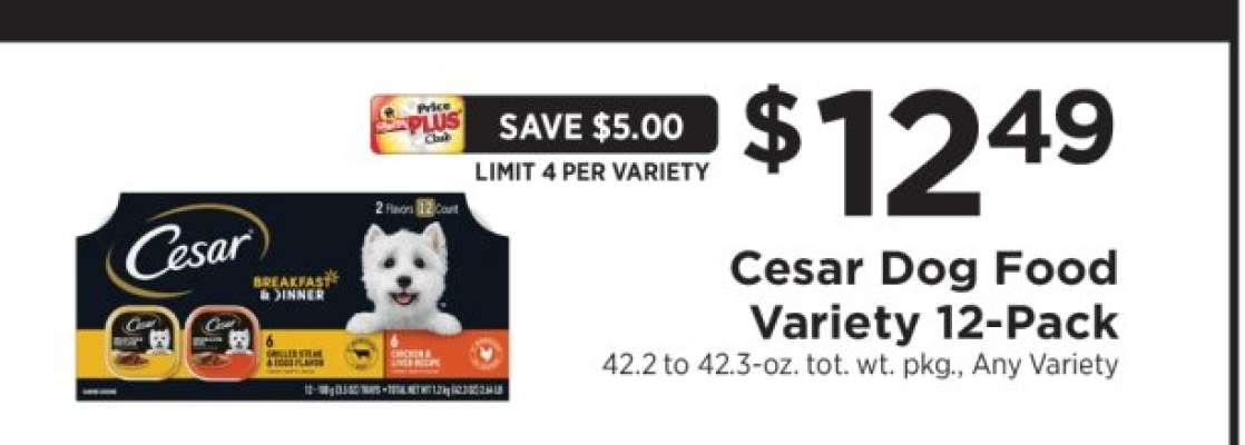 Cesar Dog Food Variety 12-Pack