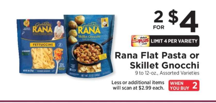 Rana Flat Pasta or Skillet Gnocchi