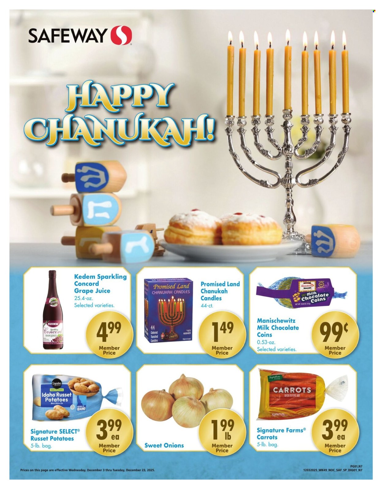 Safeway ad - 12/03/2025 - 12/23/2025. Page 1