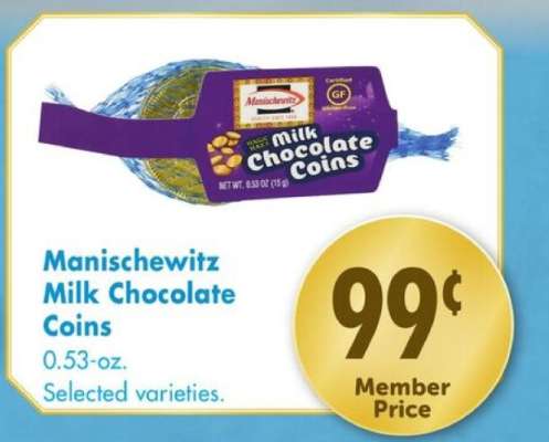 Manischewitz Milk Chocolate Coins