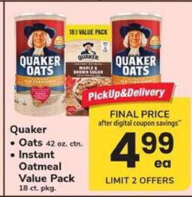 Quaker Oats & Instant Oatmeal Value Pack
