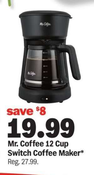 Mr. Coffee 12 Cup Switch Coffee Maker*