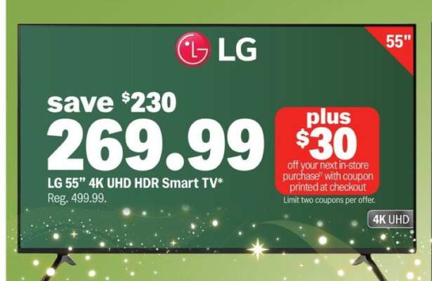 LG 55" 4K UHD HDR Smart TV*