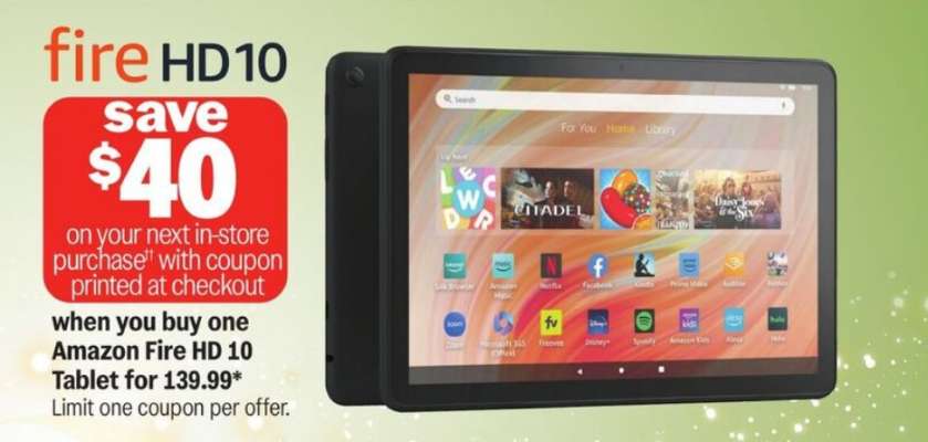 Amazon Fire HD 10 Tablet*