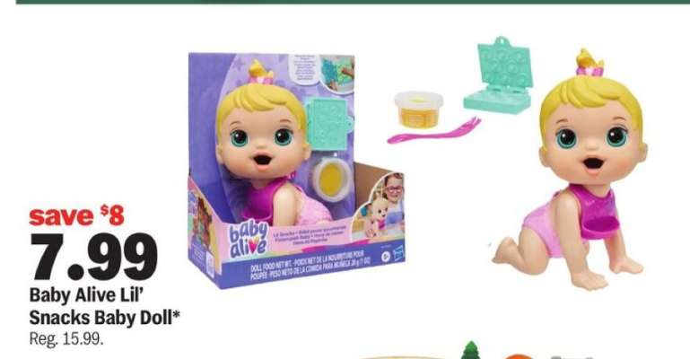 Baby Alive Lil’ Snacks Baby Doll