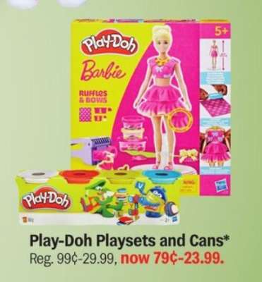 Play-Doh Playsets and Cans