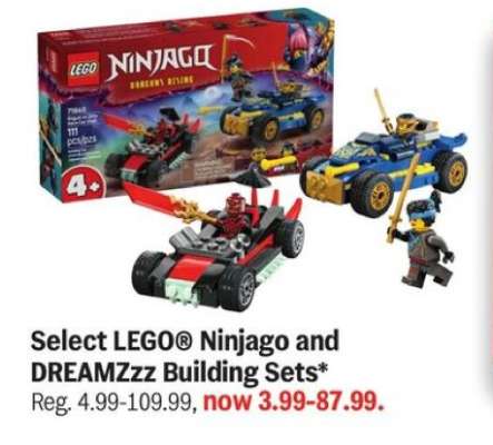 Select LEGO Ninjago and DREAMZzz Building Sets