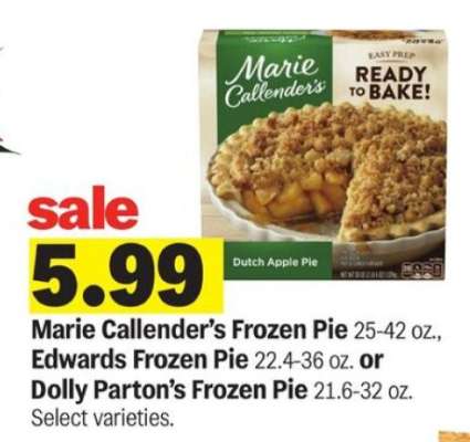 Marie Callender's Frozen Pie