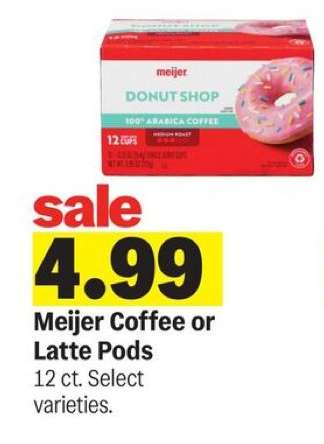 Meijer Coffee or Latte Pods