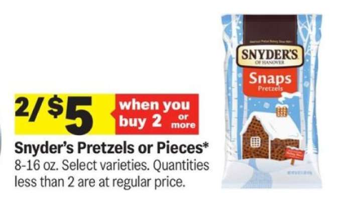 Snyder's Pretzels or Pieces*