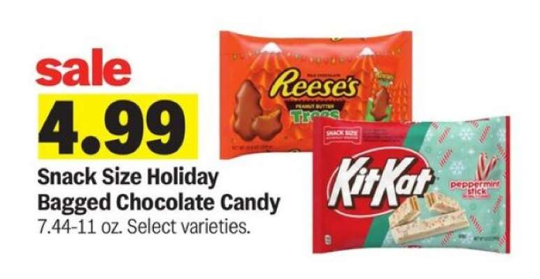 Snack Size Holiday Bagged Chocolate Candy