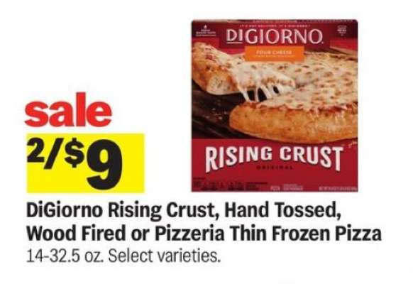 DiGiorno Rising Crust, Hand Tossed, Wood Fired or Pizzeria Thin Frozen Pizza