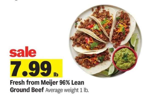 Fresh from Meijer 96% Lean Ground Beef