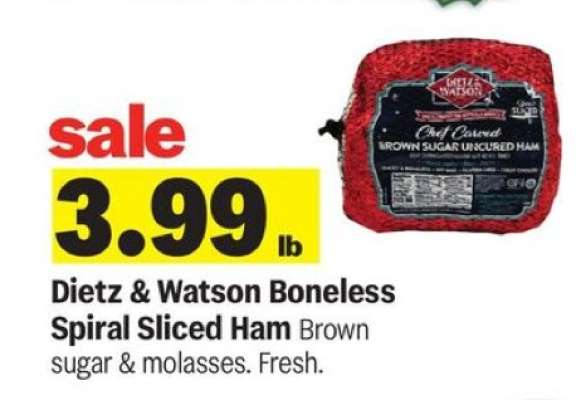 Dietz & Watson Boneless Spiral Sliced Ham