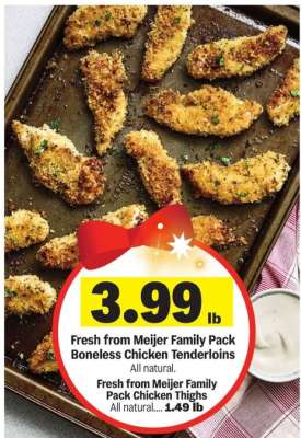 Fresh from Meijer Family Pack Boneless Chicken Tenderloins