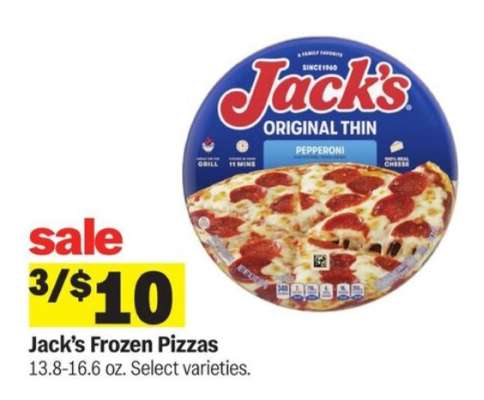 Jack's Frozen Pizzas