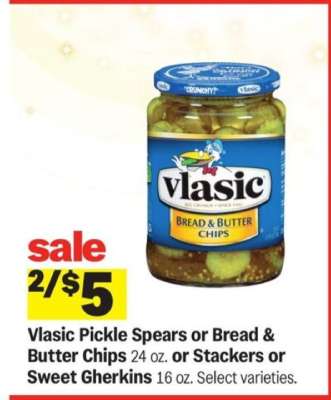 Vlasic Pickle Spears or Bread & Butter Chips