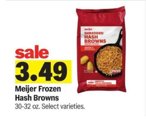 Meijer Frozen Hash Browns