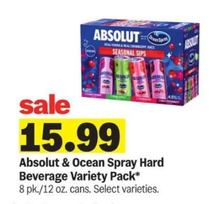 Absolut & Ocean Spray Hard Beverage Variety Pack
